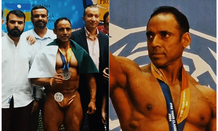 WAPDA's Salman won the silver medal in the bodybuilding competition in Romania.