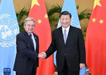 UN Secretary-General Meets with President Xi Jinping.