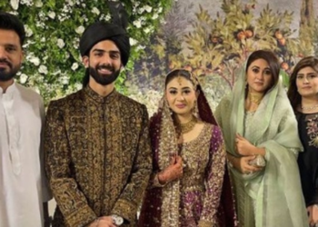 Celebrities attend wedding of Mushtaq Ahmed's daughter