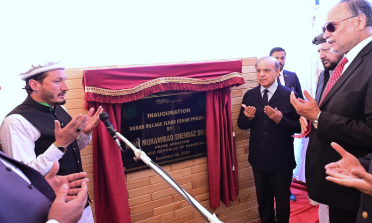 Shehbaz inaugurates model village for flood-affected residents of Ghizer