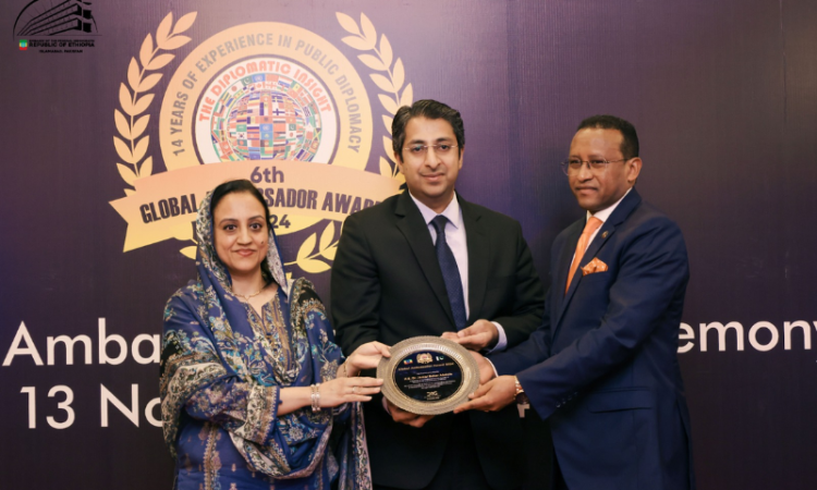 Dr. Jemal Beker Abdula honoured with Global Ambassador Award for strengthening Ethio-Pakistani ties