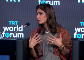 Former foreign minister of Pakistan Ms. Hina Rabbani Khar at TRTWorld Forum