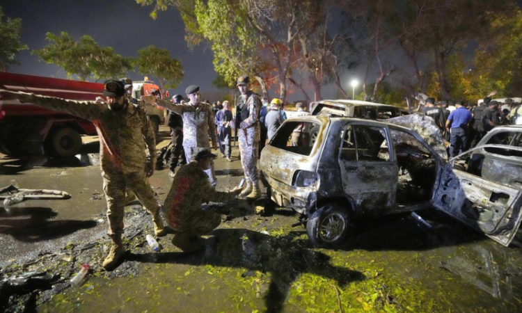 Karachi airport blast: four including a woman arrested, minister confirms