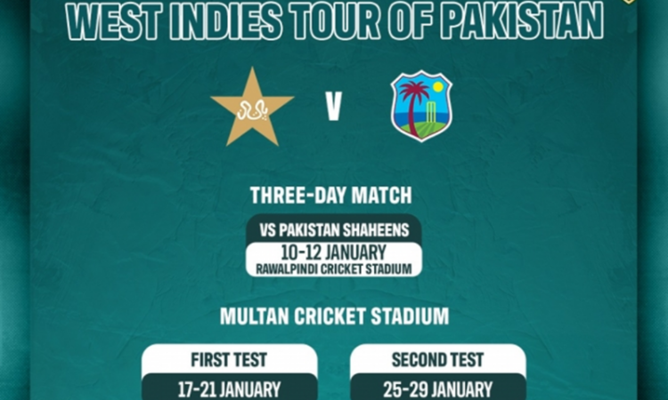 West Indies to tour Pakistan for tests after 19 years