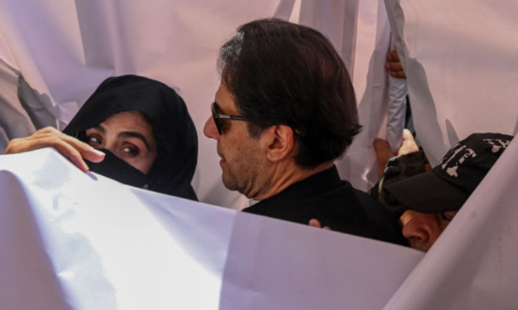 Imran Khan,Bushra Bibi convicted in £190m Al-Qadir Trust case, Bushra Bibi arrested.