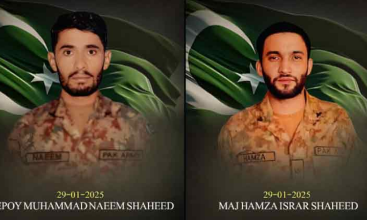 Major among two martyred, six terrorists killed in North Waziristan operation