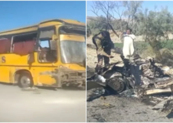 One killed, several injured in blast targeting passenger bus in Balochistan