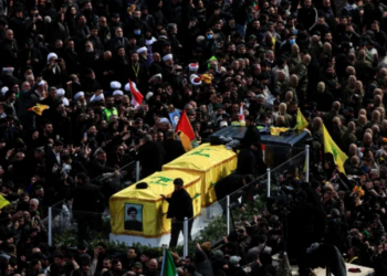 Tens of thousands gather in Beirut for funeral of slain Hezbollah leader