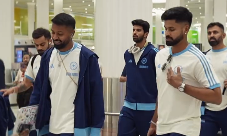 Indian team reaches Dubai for ICC Champions Trophy 2025