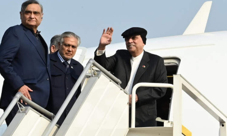 President Zardari departs for a five-day state visit to China