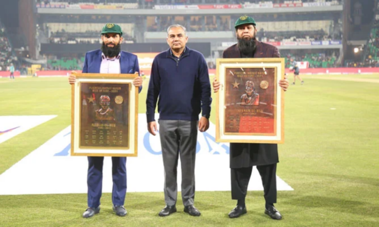 PCB formally inducts Inzamam and Misbah into Hall of Fame