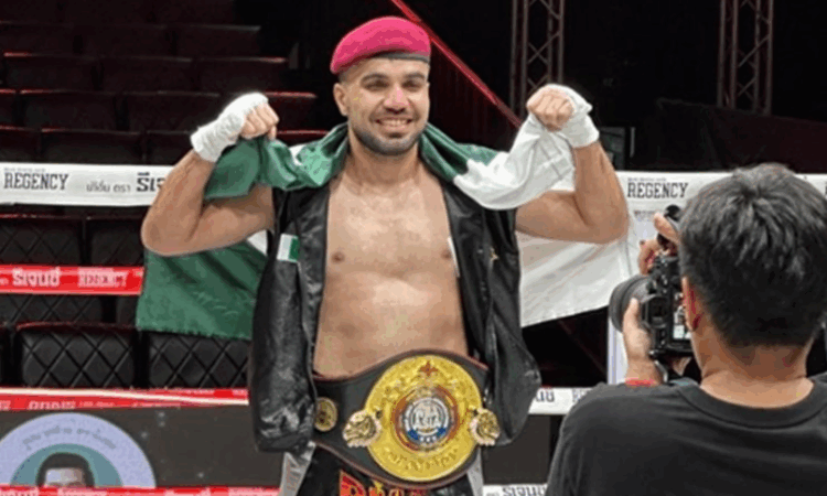 Pakistan's Shahir Afridi floors Indian opponent via TKO in Thailand