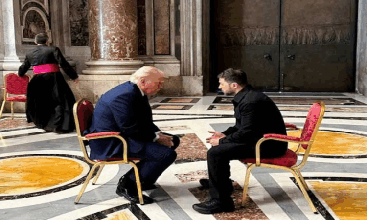 Zelenskiy, Trump discuss ceasefire, air defence, and sanctions during Vatican meeting