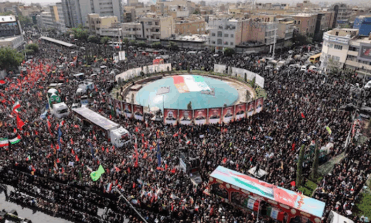 Iran holds state funeral for top commanders killed in 12-day war with Israel