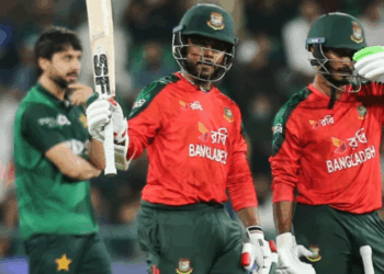 Emon’s blistering fifty propels Bangladesh to 196-6 against Pakistan in final T20I