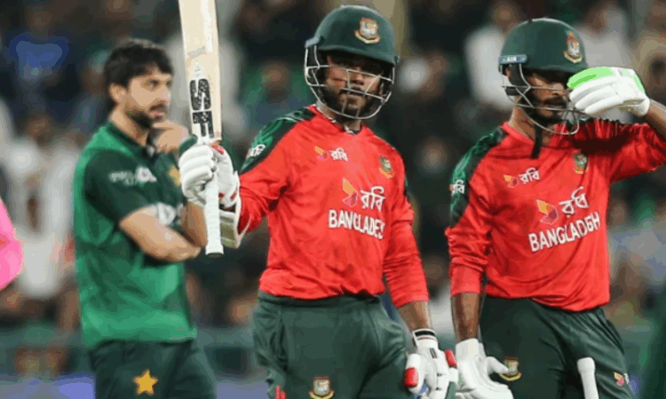 Emon’s blistering fifty propels Bangladesh to 196-6 against Pakistan in final T20I
