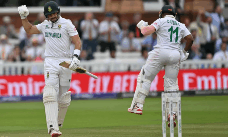 Ton-up Markram, Bavuma steer South Africa toward WTC glory