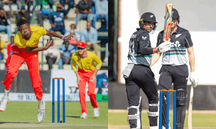 New Zealand crush Zimbabwe to maintain unbeaten run in tri-series