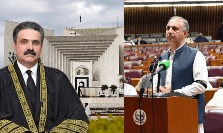 Opposition Leader Omar Ayub urges CJP to intervene in May 9 trials over constitutional violations