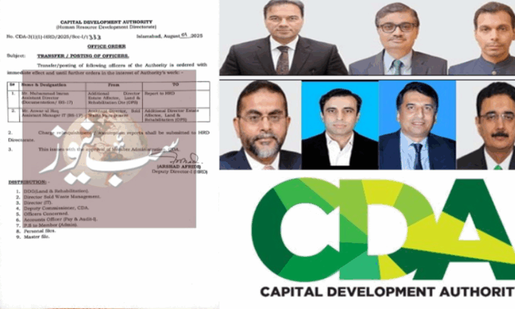 SUBH NEWS EXCLUSIVE- CDA in chaos: junior officers hold senior posts amid widening web of favoritism