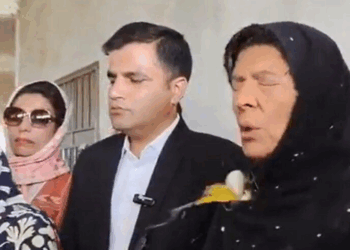 Two women arrested for Egg attack on Imran Khan’s sister outside Adiala Jail