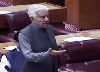 Khawaja Asif blames encroachments, commercial structures for worsening flood devastation