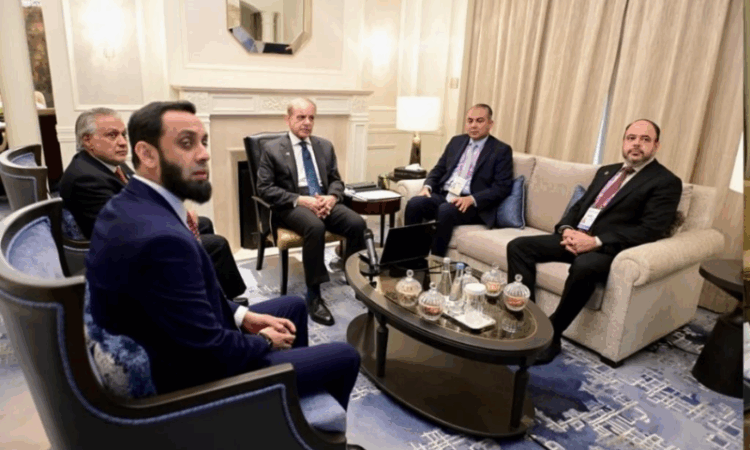 PM Shehbaz chairs flood relief review meeting from Beijing