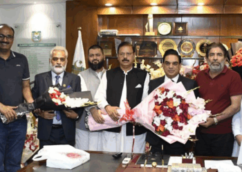 Zahid Iqbal Ch among others congratulate new ICCI President Sardar Tahir Mehmood