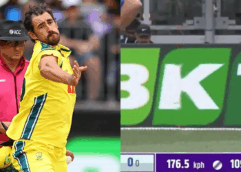 Starc’s ‘176.5 km/h delivery’ stuns fans before being ruled speed gun error