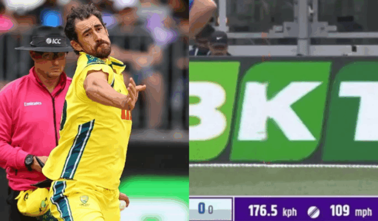 Starc’s ‘176.5 km/h delivery’ stuns fans before being ruled speed gun error