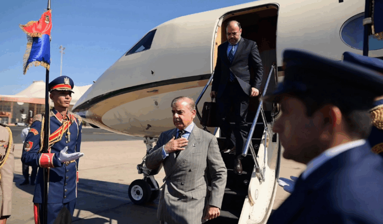 PM Shehbaz arrives in Egypt for Gaza Peace Plan signing ceremony