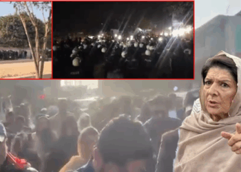 PTI Founder Imran Khan’s sister denied prison visit, supporters stage sit-in at Adiala Jail