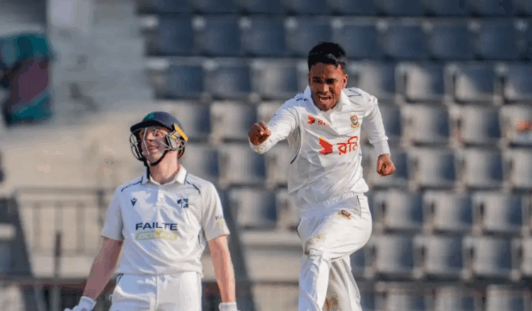 Bangladesh spinners put hosts on top as Ireland stumble to 270-8 on Day 1 in Sylhet