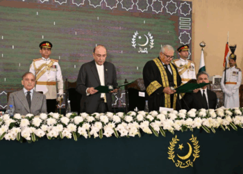 Justice Aminuddin Khan sworn in as first Chief Justice of Federal Constitutional Court