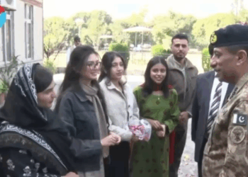 DG ISPR engages students during visit to Quaid-e-Azam University