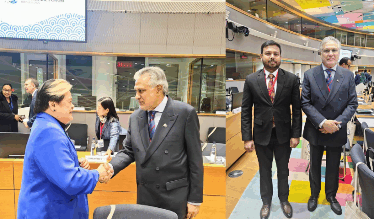 Dar meets Sri Lankan, Philippine officials on sidelines of EU Indo-Pacific Forum