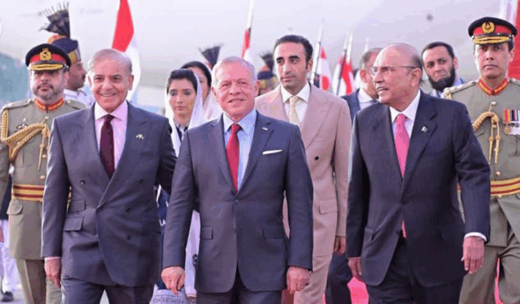Jordan’s King Abdullah II receives warm welcome as he begins two-day state visit to Pakistan
