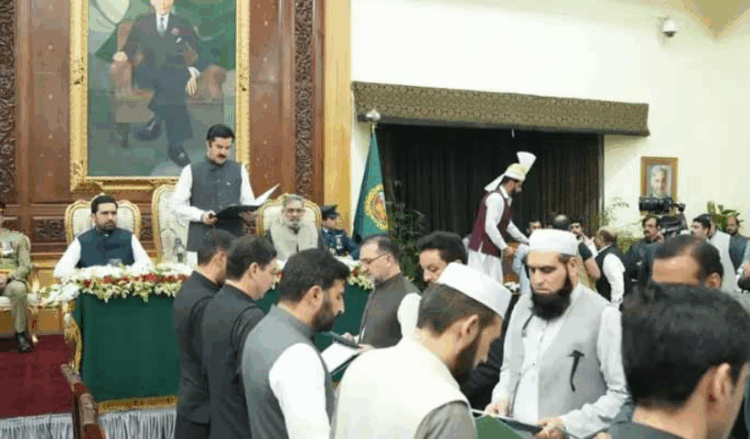 Portfolios assigned to KP’s all-male, 13-member cabinet