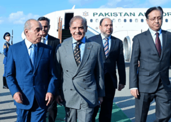 PM Shehbaz arrives in Baku to attend Azerbaijan’s victory day celebrations