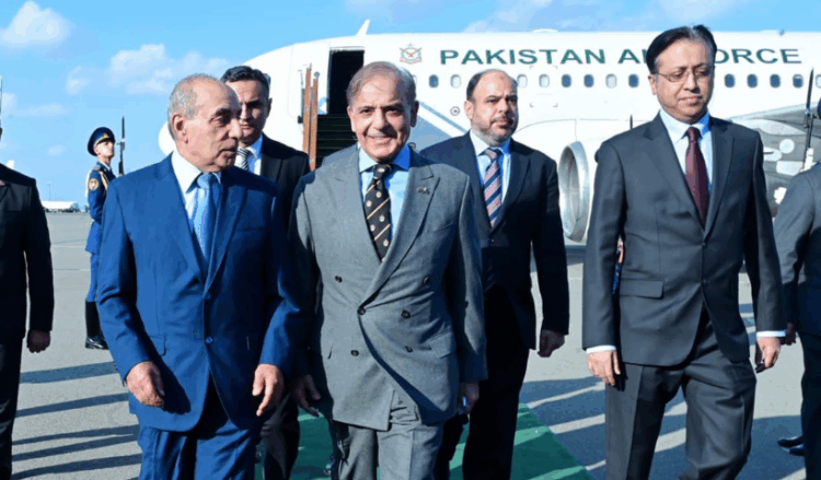 PM Shehbaz arrives in Baku to attend Azerbaijan’s victory day celebrations