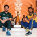Agha and Shanaka share light moment ahead of Tri-Series Final in Rawalpindi