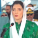Aseefa Bhutto attends passing out parade at Bakhtawar Cadet College for Girls