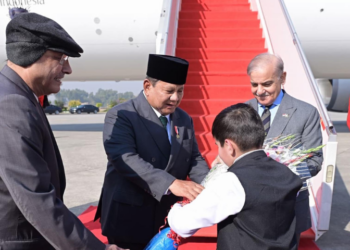 Indonesian President Prabowo Subianto arrives in Islamabad for two-day official visit