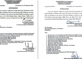 Govt notifies Asim Munir as Pakistan’s first Chief of Defence Forces