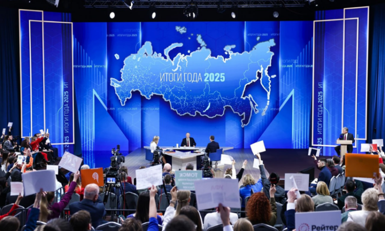 Putin defends Russia’s economic path, signals readiness for peace talks at year-end conference