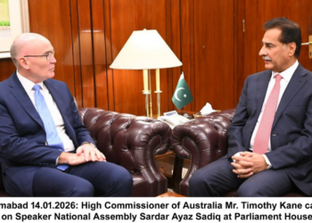 NA Speaker meets Australian HC, discusses bilateral cooperation
