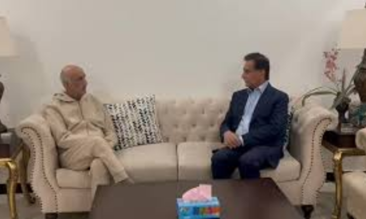 NA Speaker visits Khurshid Shah to inquire after health