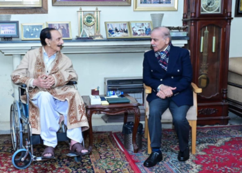 PM Shehbaz Sharif visits PML-N veteran Raja Zafarul Haq, wishes speedy recovery