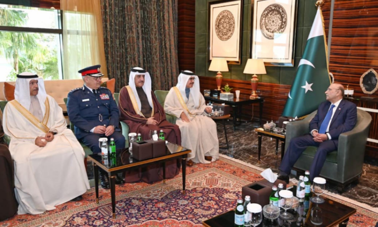 President Zardari and Bahraini Minister of Interior discuss security cooperation