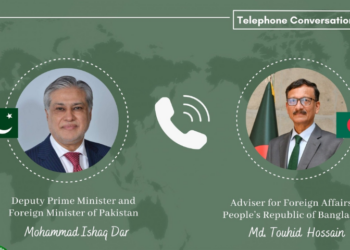 Ishaq Dar, Bangladesh Foreign Affairs Adviser discuss bilateral ties, regional developments